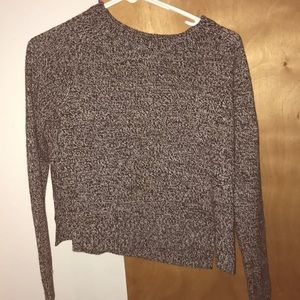black and grey sweater